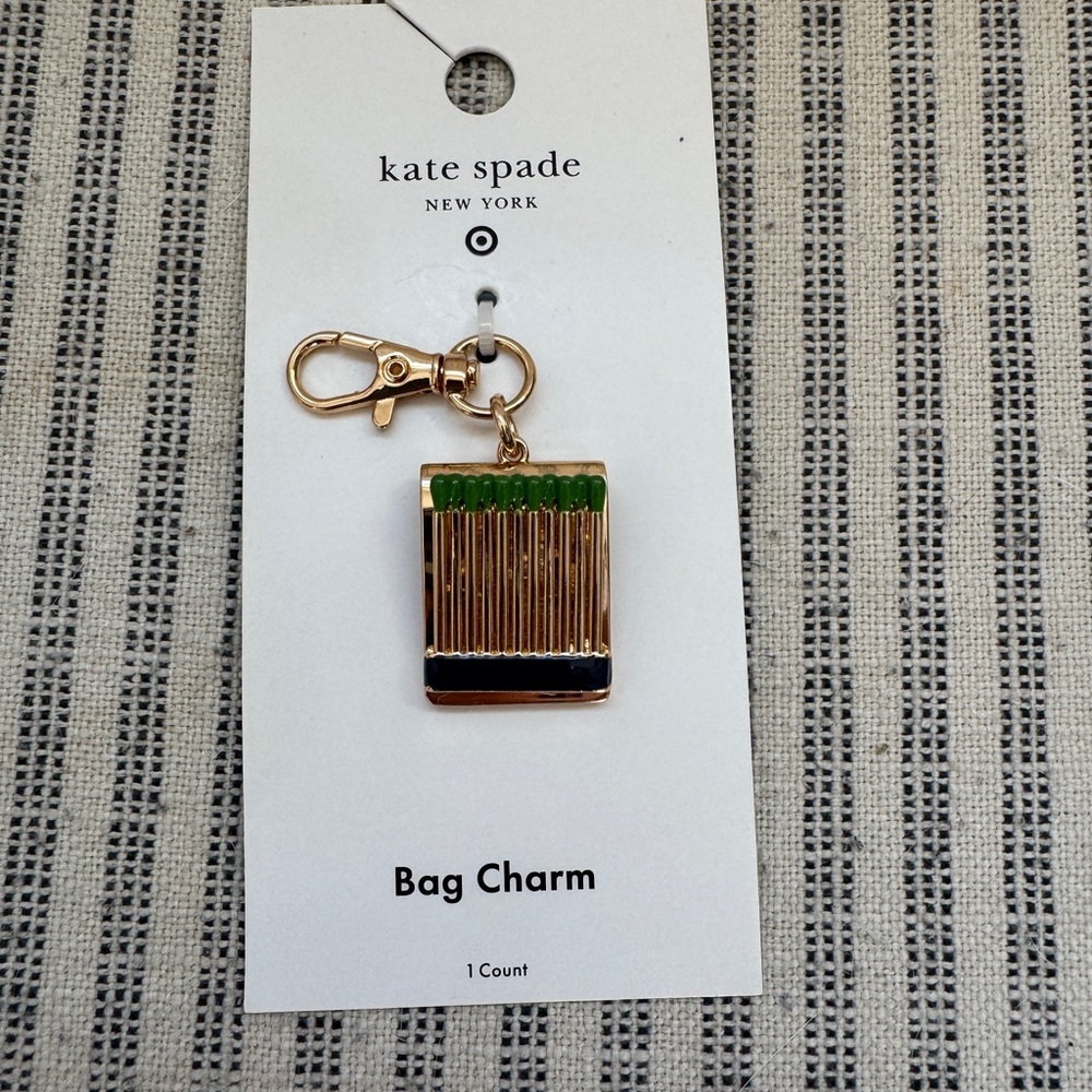 Kate Spade Gold and Green Bag Charm